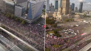 Poland: Opposition Holds Massive Rally in Warsaw, Video Shows Hundreds of Thousands of Protestors